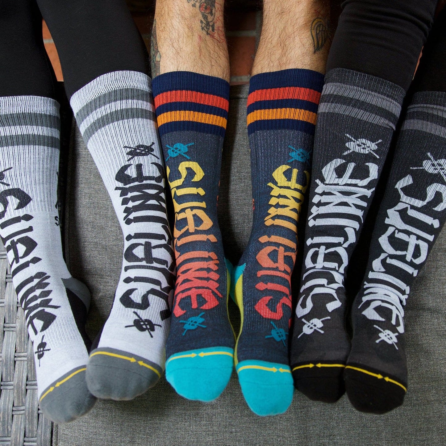 Sublime Chaz Tag Tall Socks 3-Pack