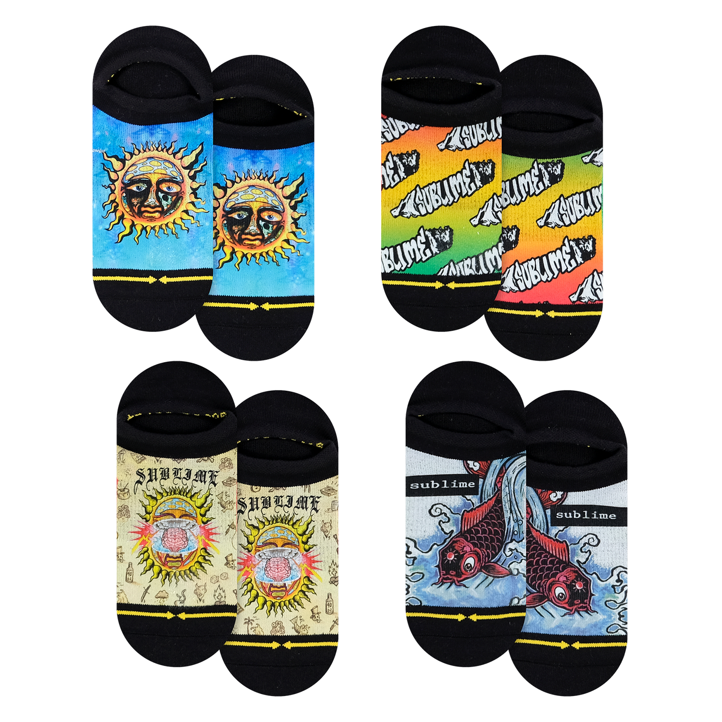 Sublime No Show Socks 4-Pack