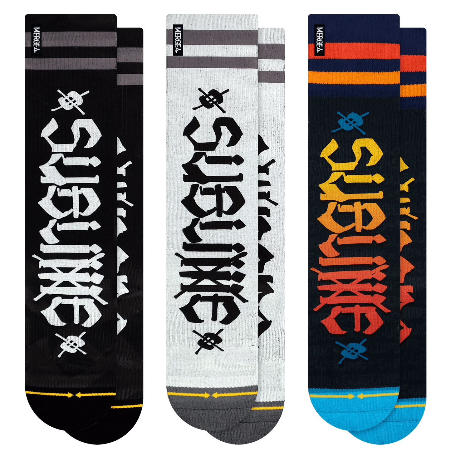 Sublime Chaz Tag Tall Socks 3-Pack