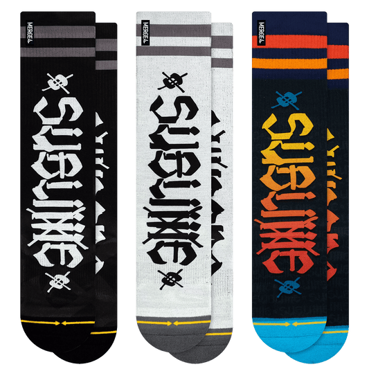Sublime Chaz Tag Tall Socks 3-Pack