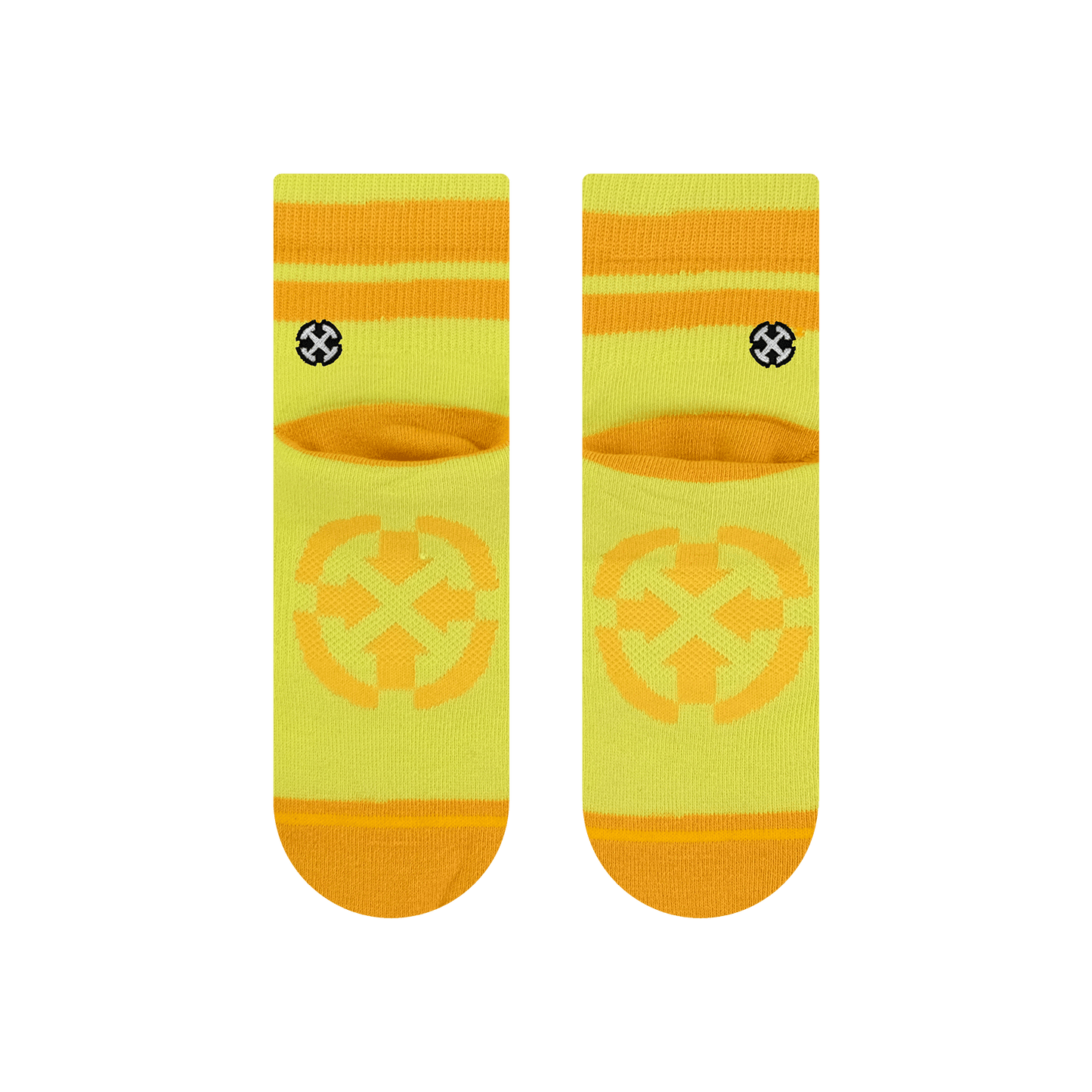 Organic Cotton Butter/Orange Quarter Crew Socks