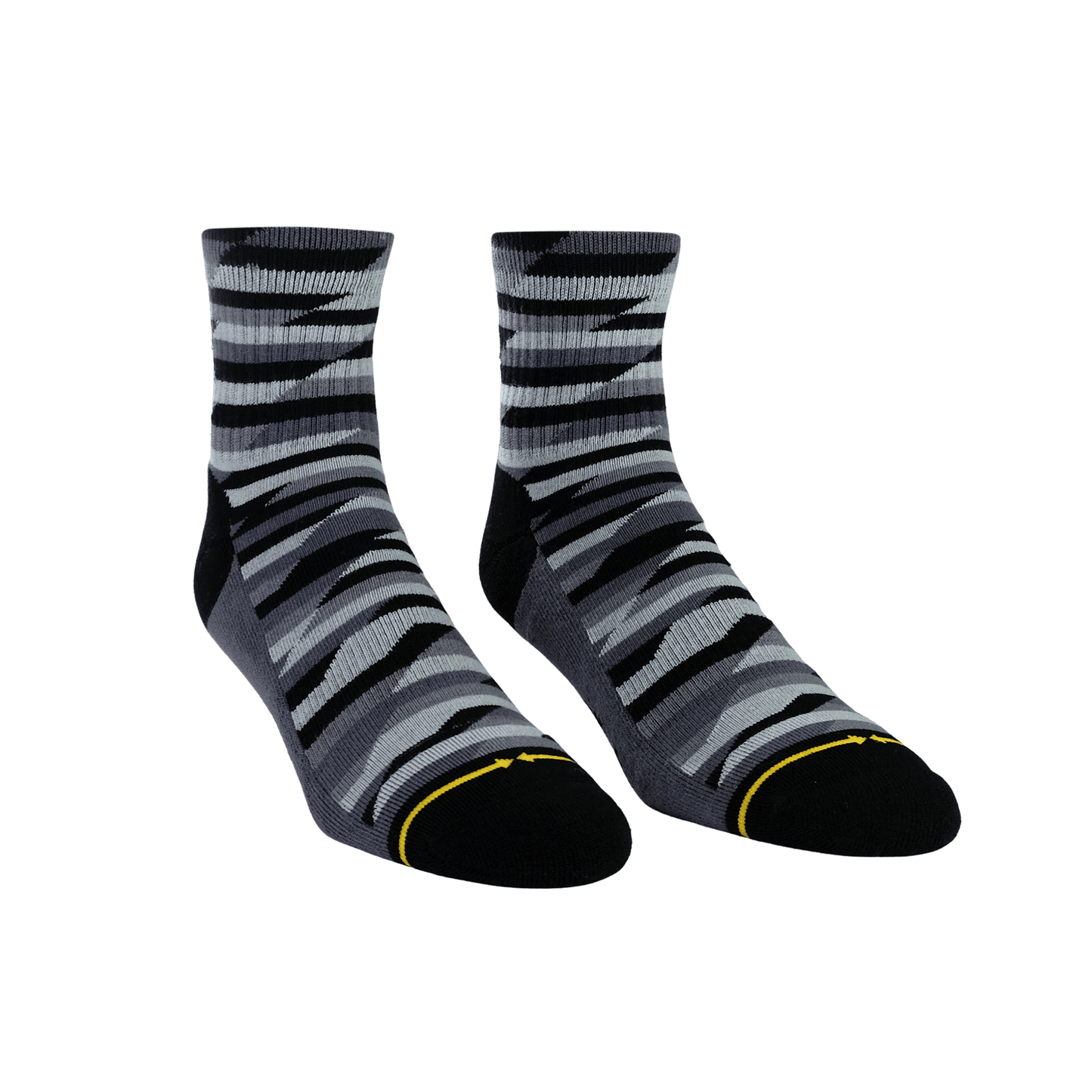 Trekker Quarter Crew Socks Black