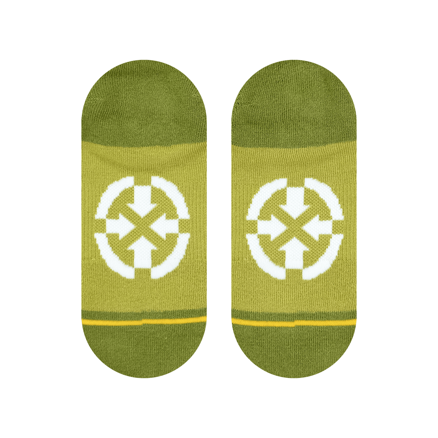 Olive Organic Cotton No Show Socks