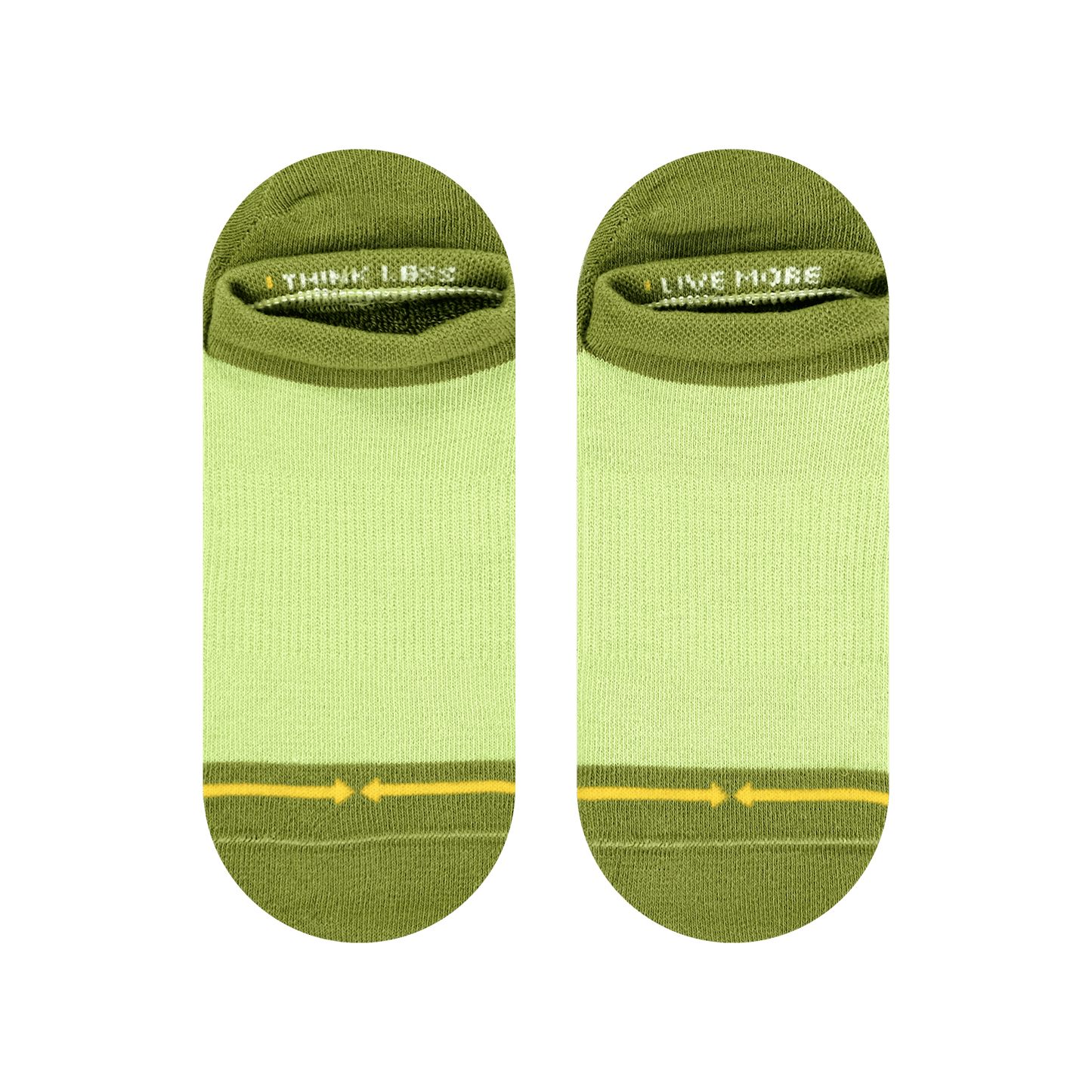 Olive Organic Cotton No Show Socks