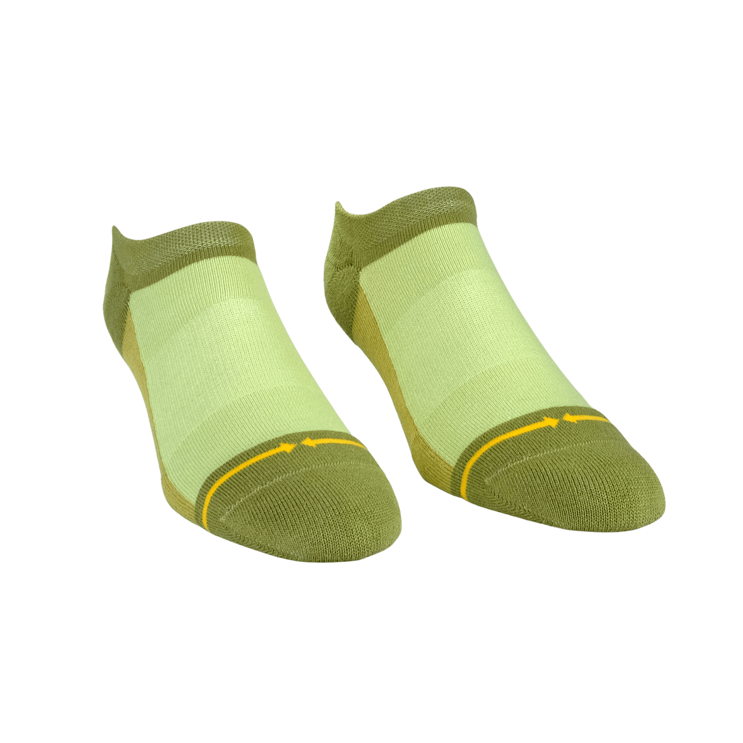 Olive Organic Cotton No Show Socks