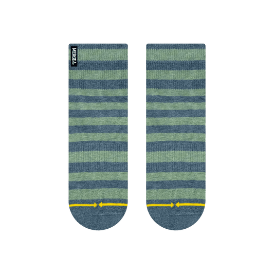 Pencil Stripe Plant Dye Quarter Crew Socks