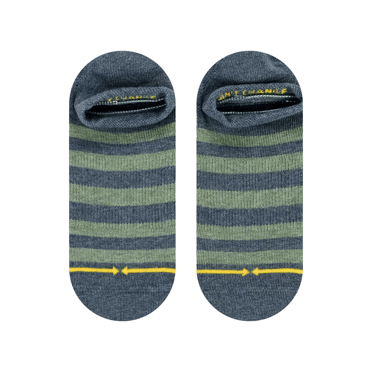 Pencil Stripe Plant Dye No Show Socks 2-Pack