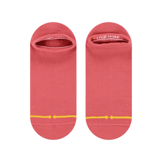 Rose Organic Cotton No Show Socks