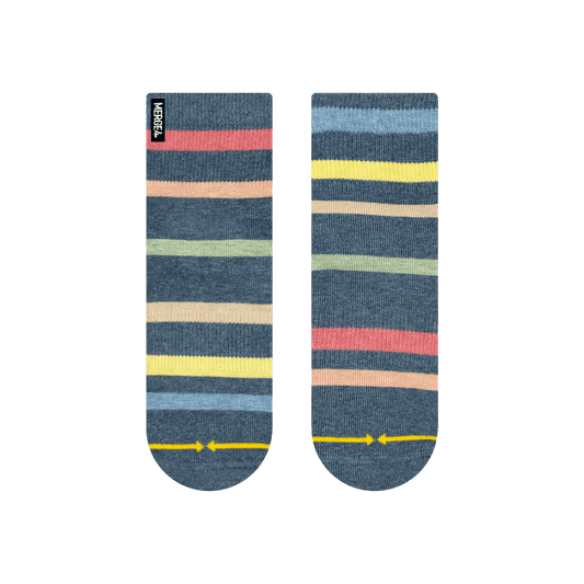 Rhythm Stripe Plant Dye Quarter Crew Socks