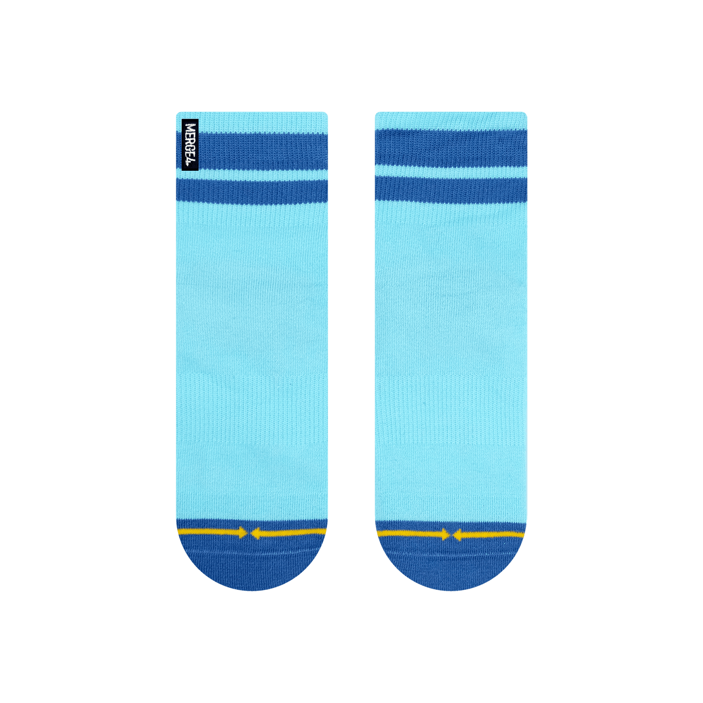 Organic Cotton Color Block Quarter Crew Socks 4 Pack