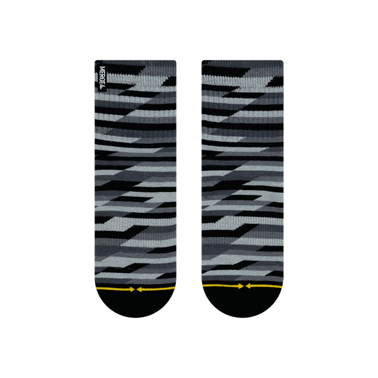 Trekker Quarter Crew Socks Black