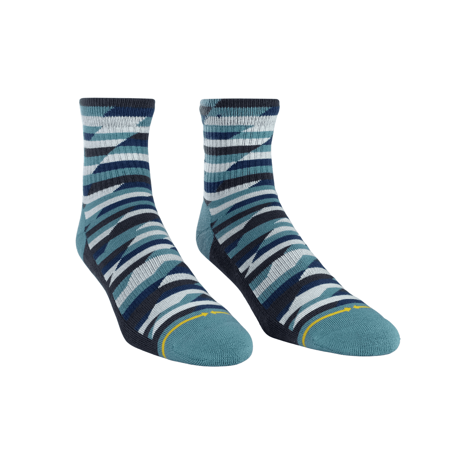 Trekker Quarter Crew Socks Blue