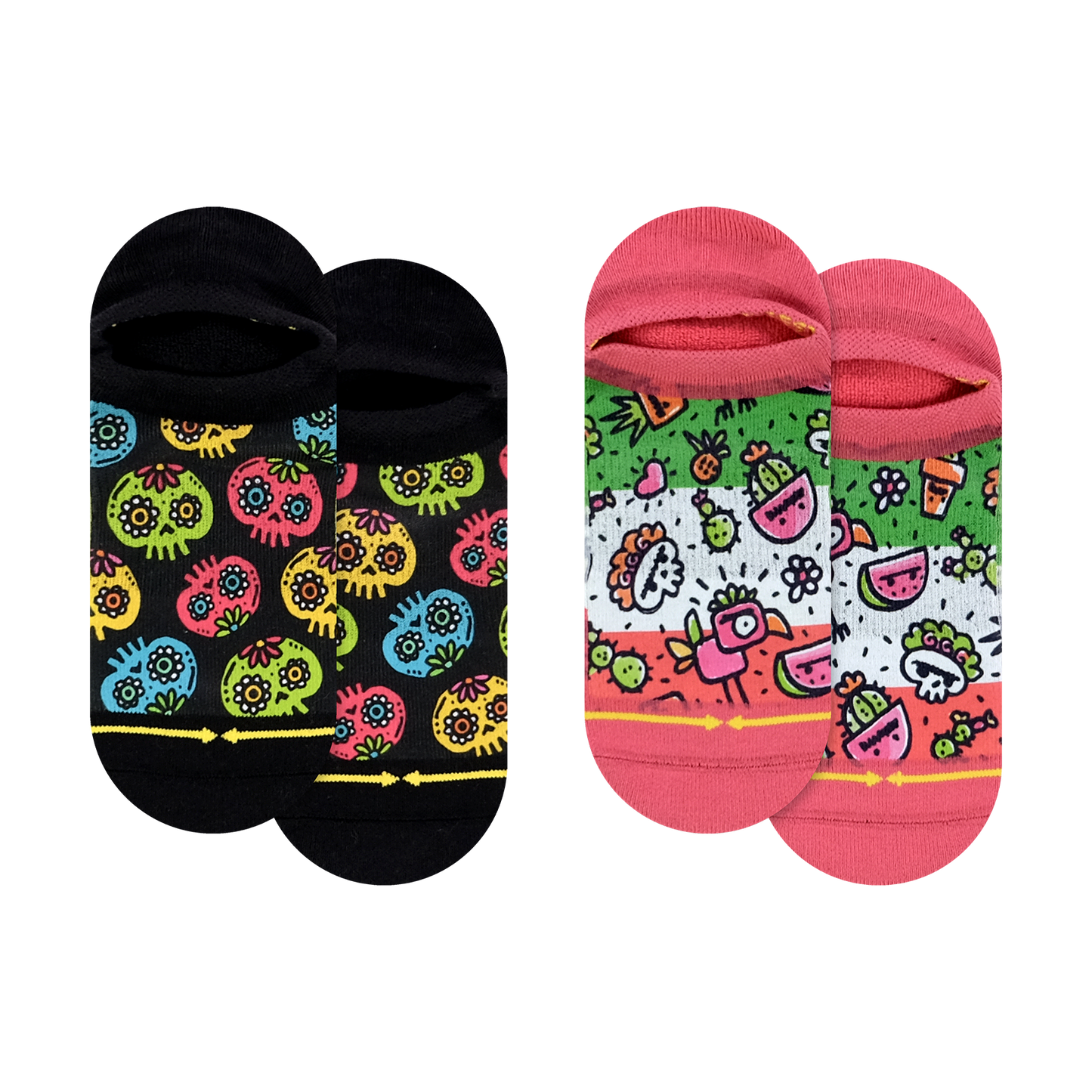 Walmazan No Show Socks 2-Pack