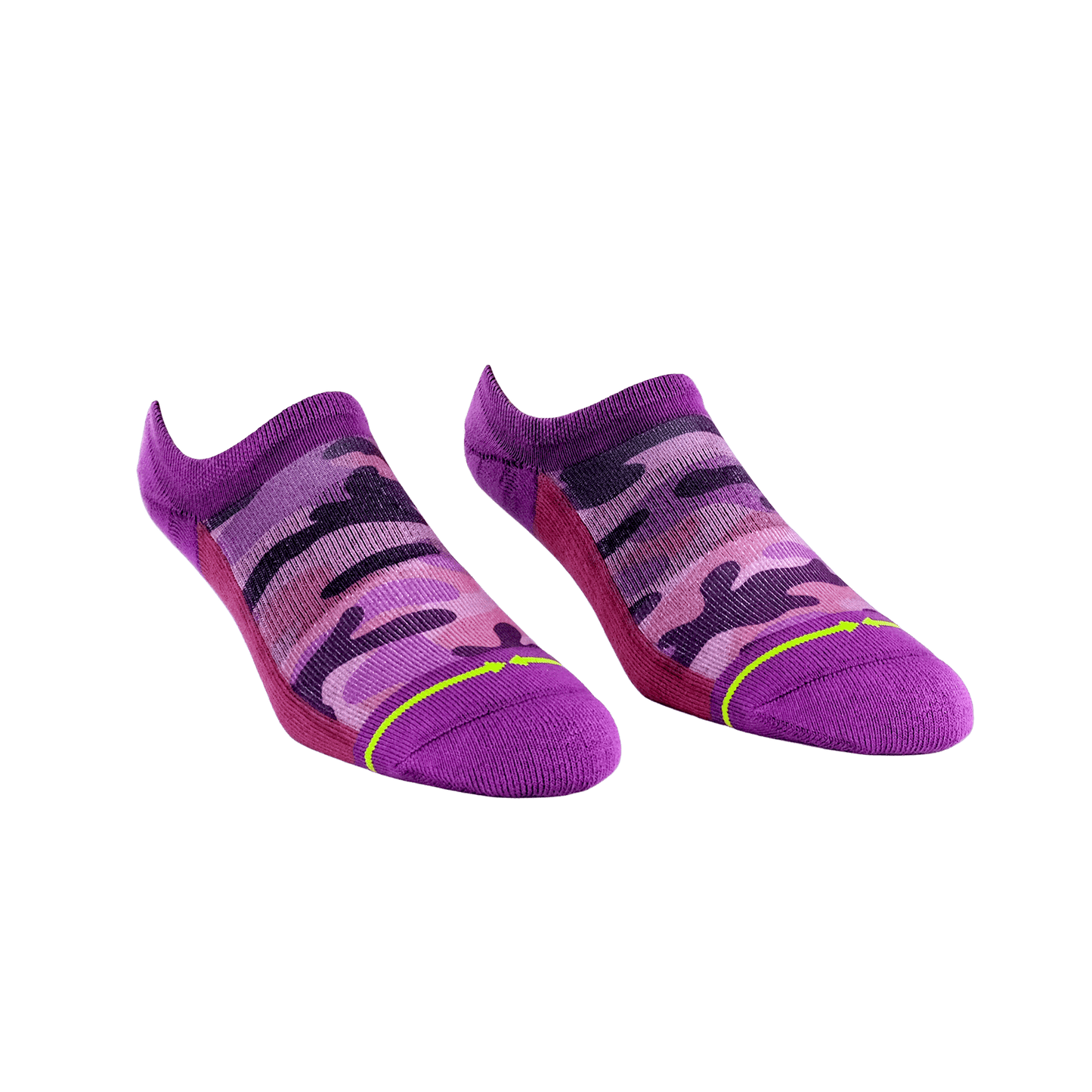 Pink Camo No Show Socks