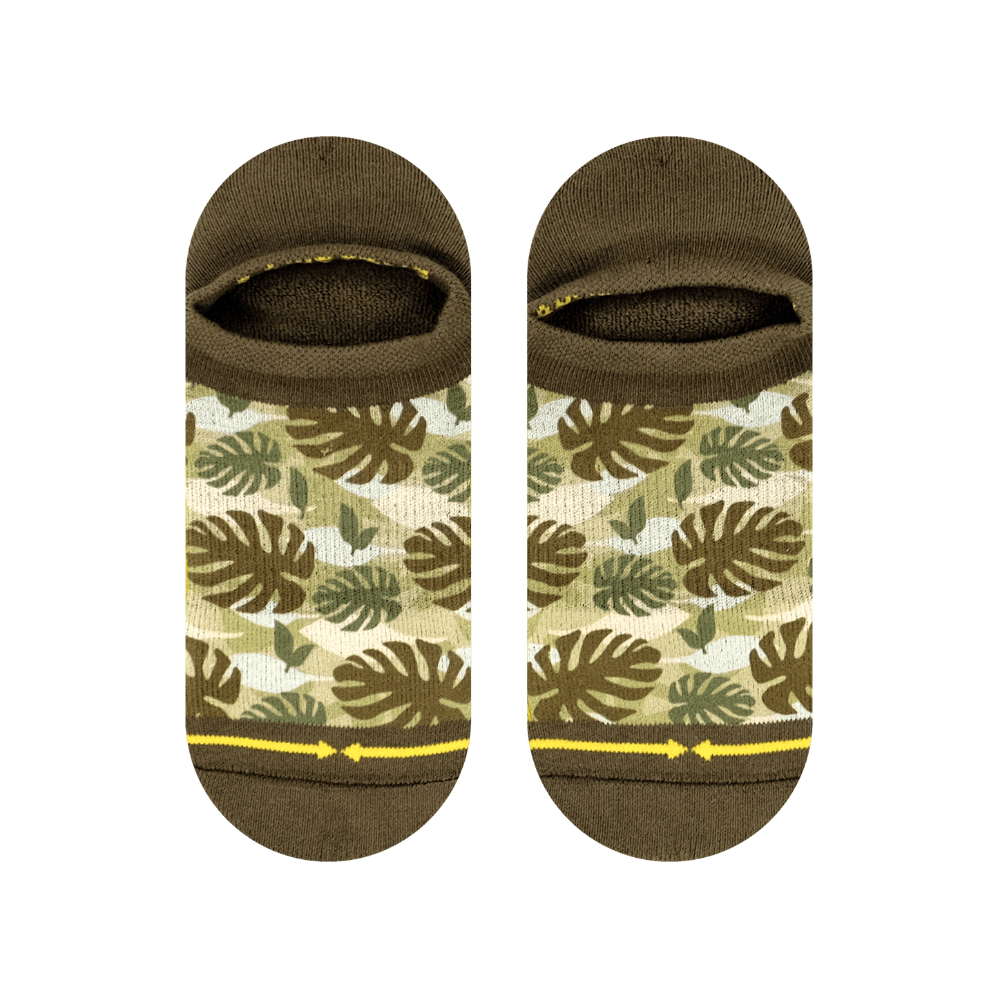 Maia Negre Camo No Show Socks