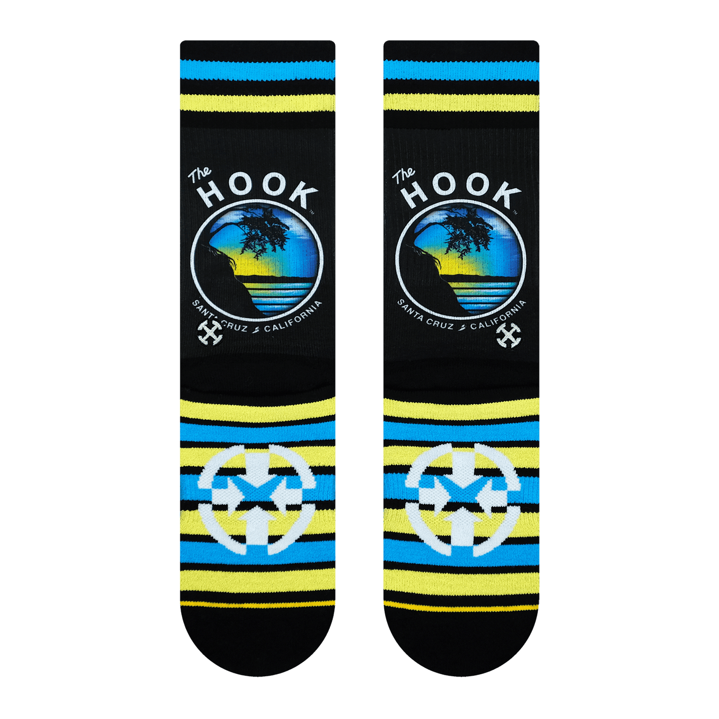 Slidertown The Hook Blue Sky Crew Socks