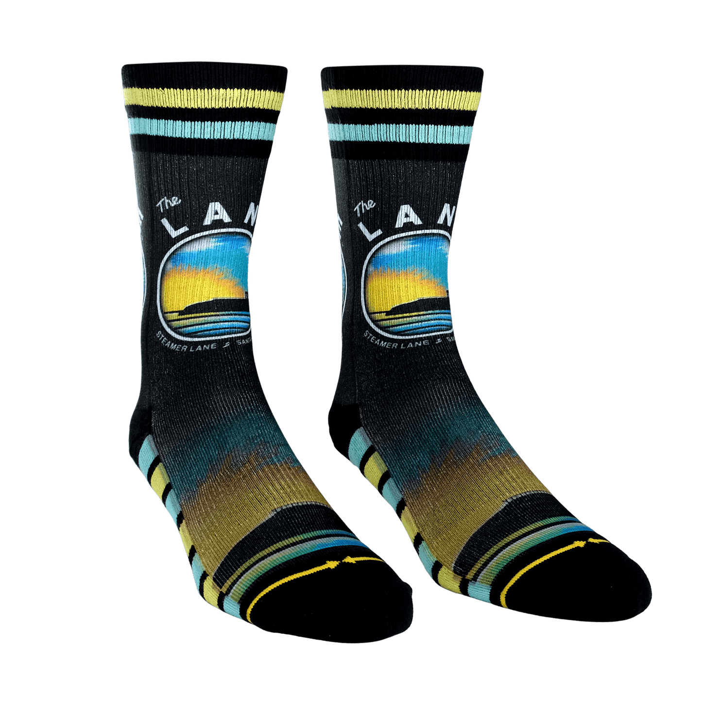 Slidertown The Lane Blue Sky Crew Socks