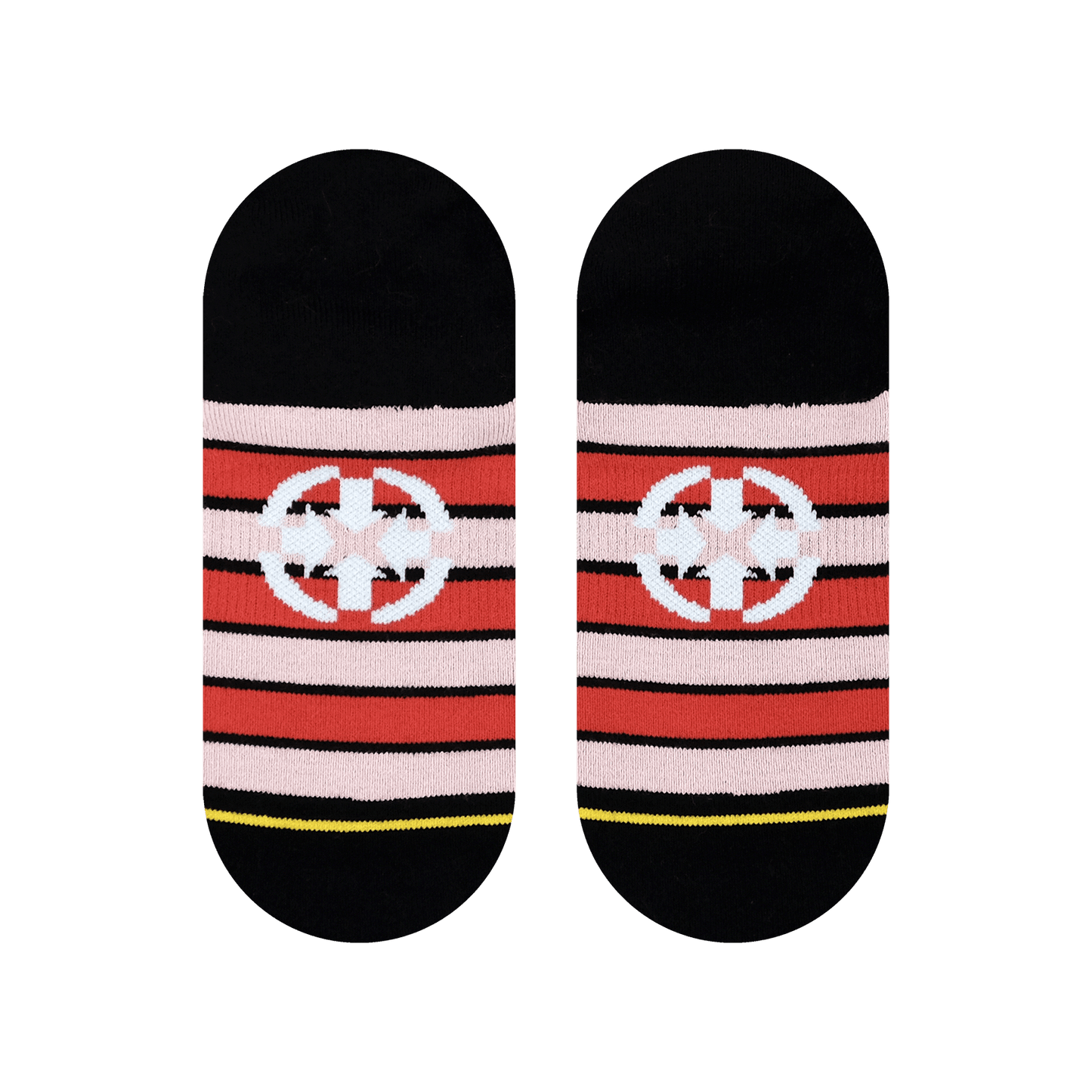 Slidertown The Point Red Roses No Show Sock