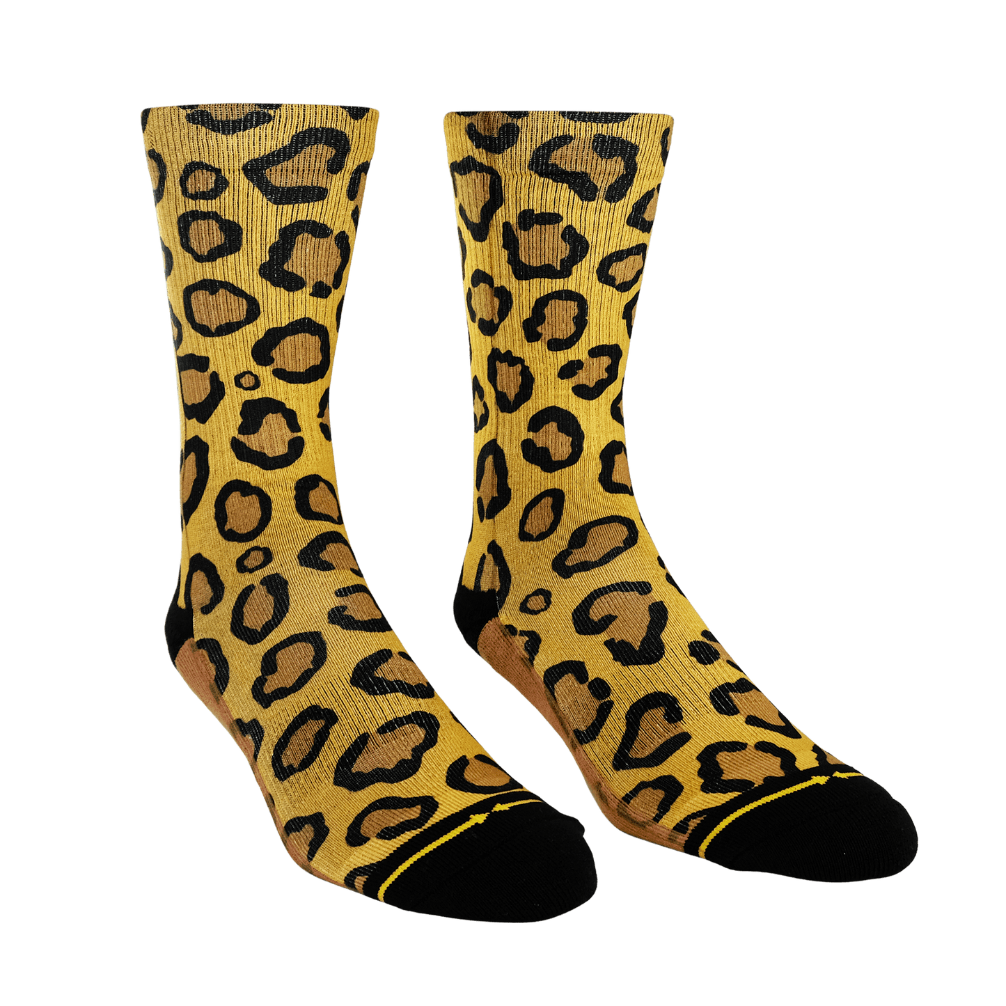 Leopard Print Jungle Cat Crew Socks