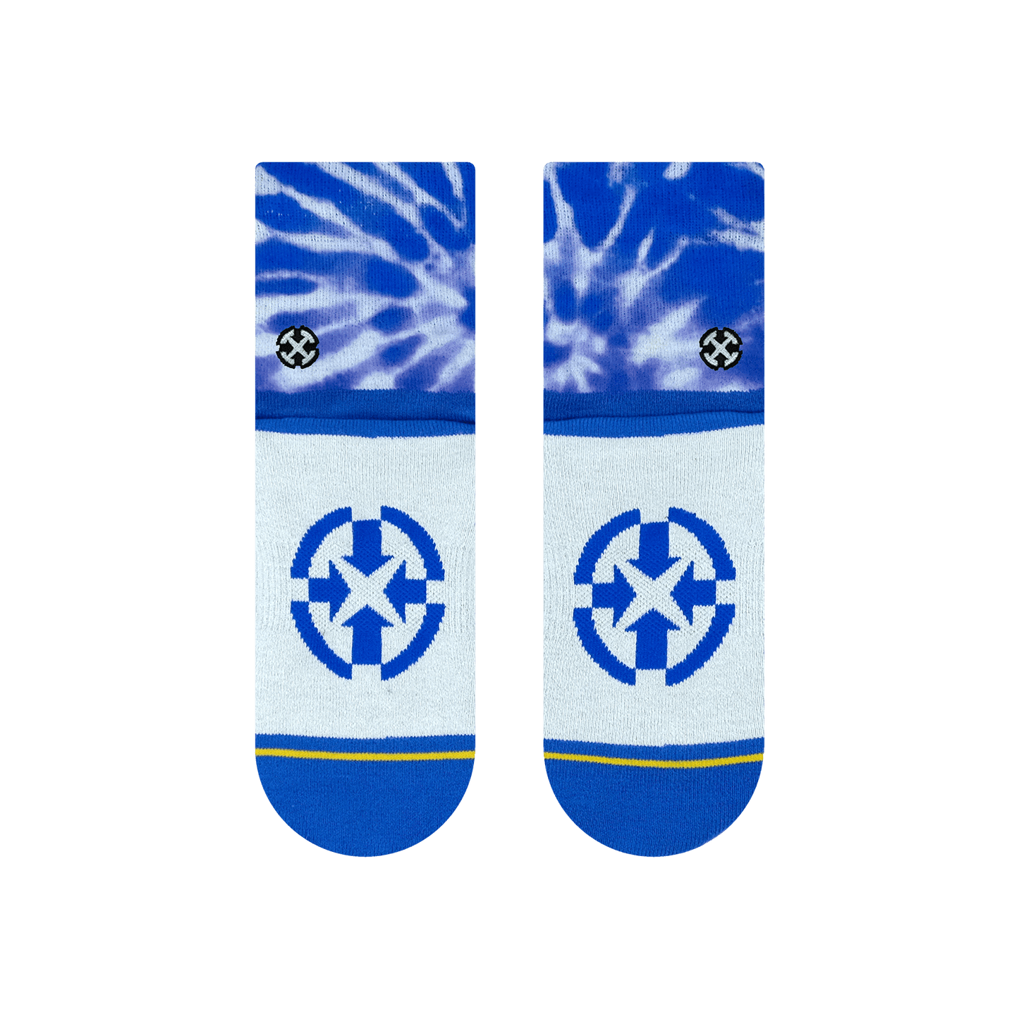 Purple Tie Dye Quarter Crew Socks