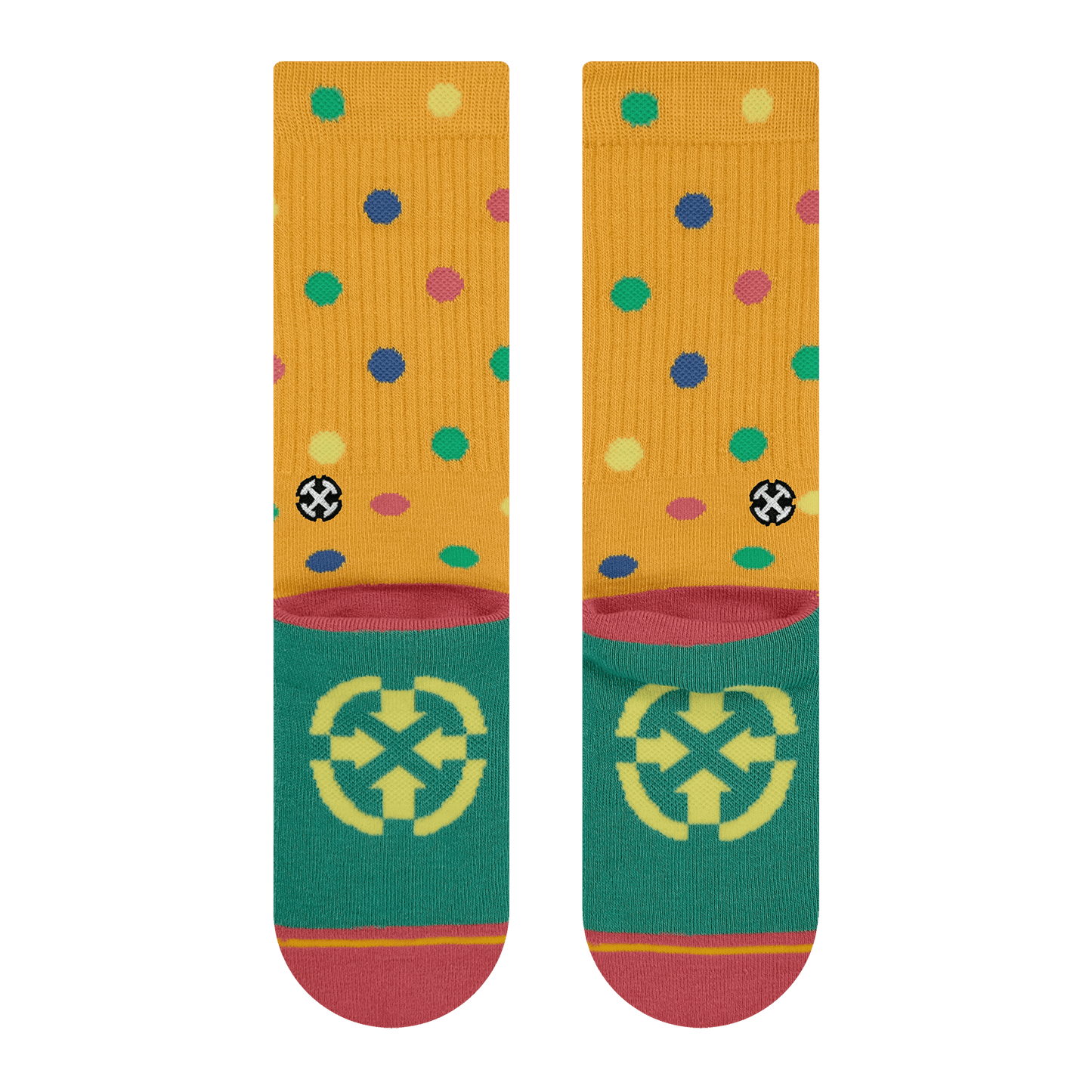 Bamboo Polka Dot Crew Socks 3 Pack -  by Spidey DeMontrond