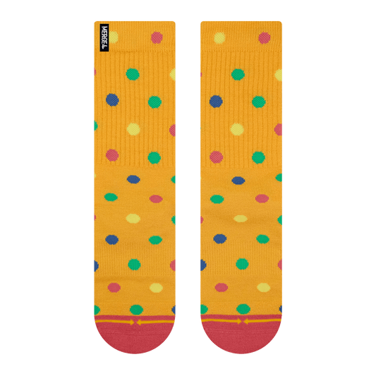 Bamboo Blend Clown Polka Dots Crew Socks - by Spidey DeMontrond