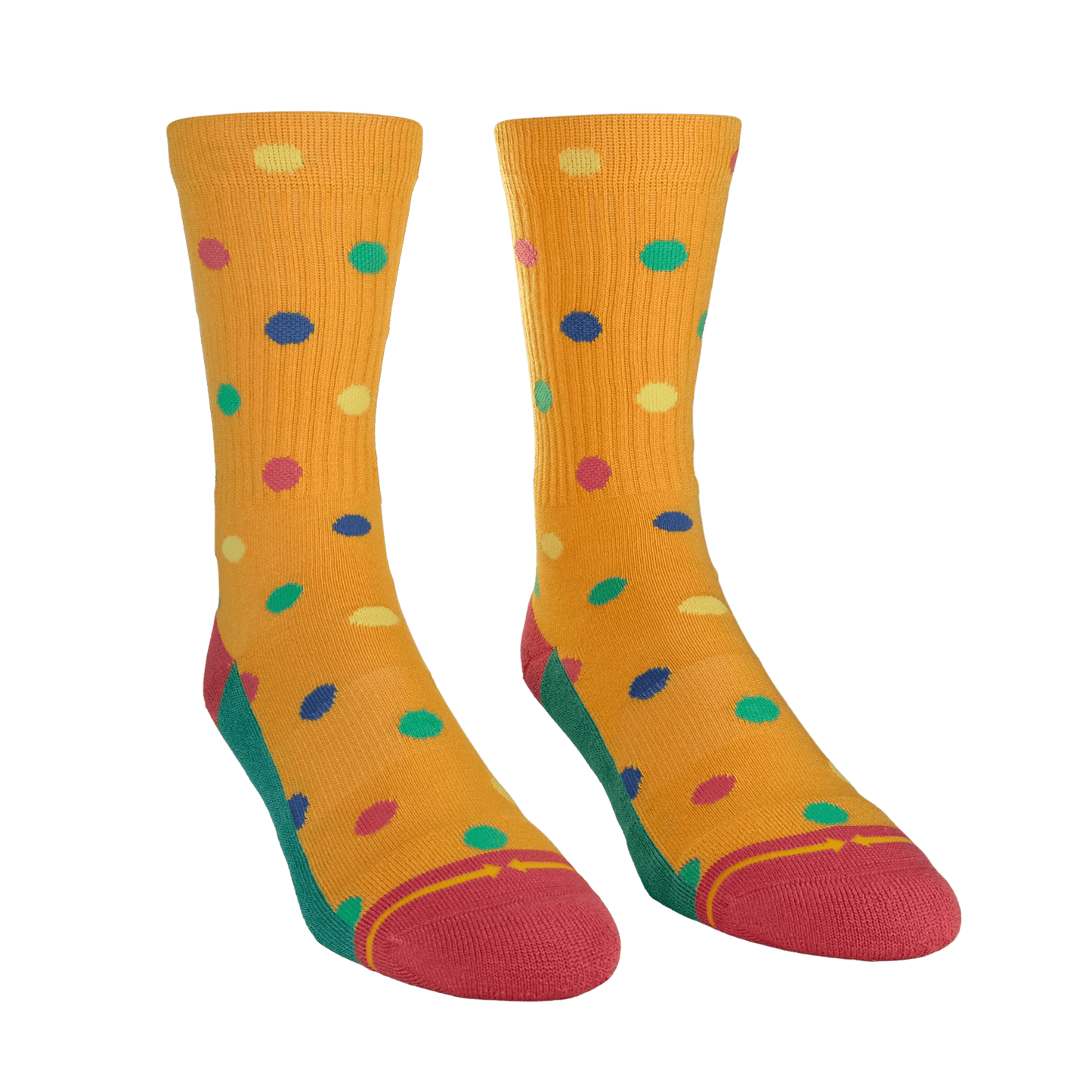 Bamboo Blend Clown Polka Dots Crew Socks - by Spidey DeMontrond