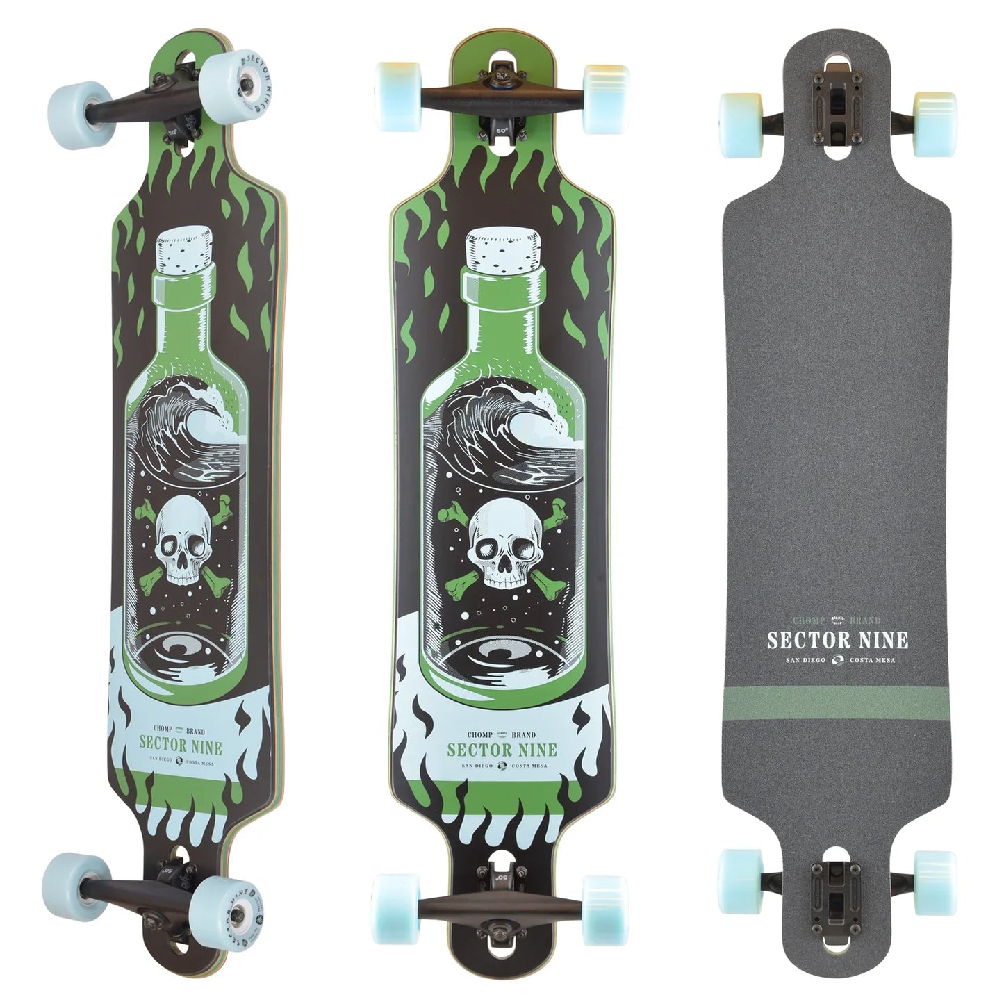 Sector Nine Meridian Potion 40" x 9.75" Longboard Complete Skateboard