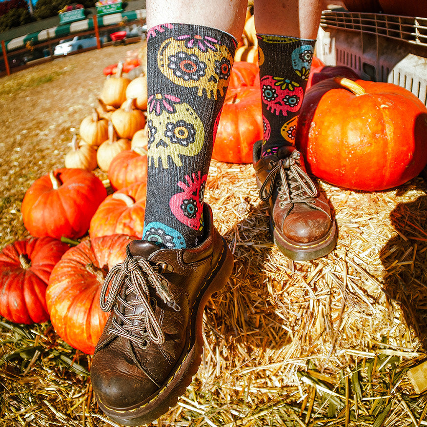 Walmazan Sugar Skulls Crew Socks