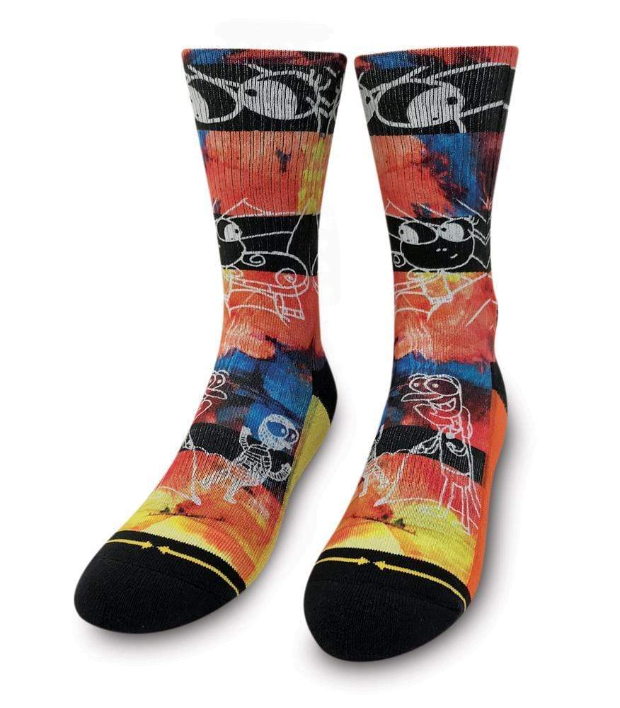 Merge4 Lucile Packard Eyeballs Crew Socks - Bow Shock Marketplace