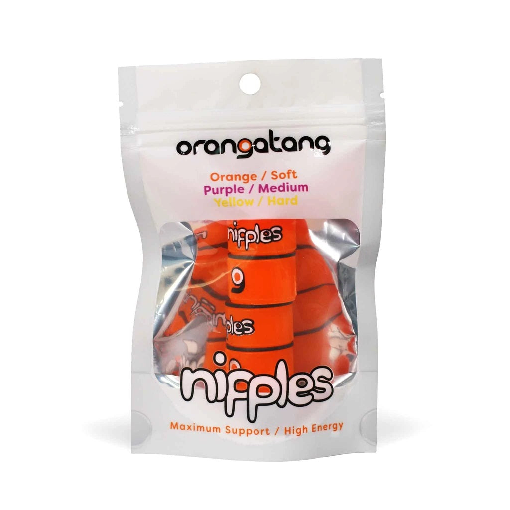 Orangatang Nipple Double Barrel Bushings Soft - Orange (Set) - Bow Shock Marketplace