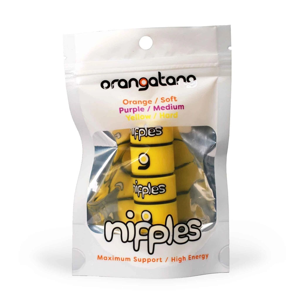 Orangatang Nipple Double Barrel Bushings Hard - Yellow (Set) - Bow Shock Marketplace