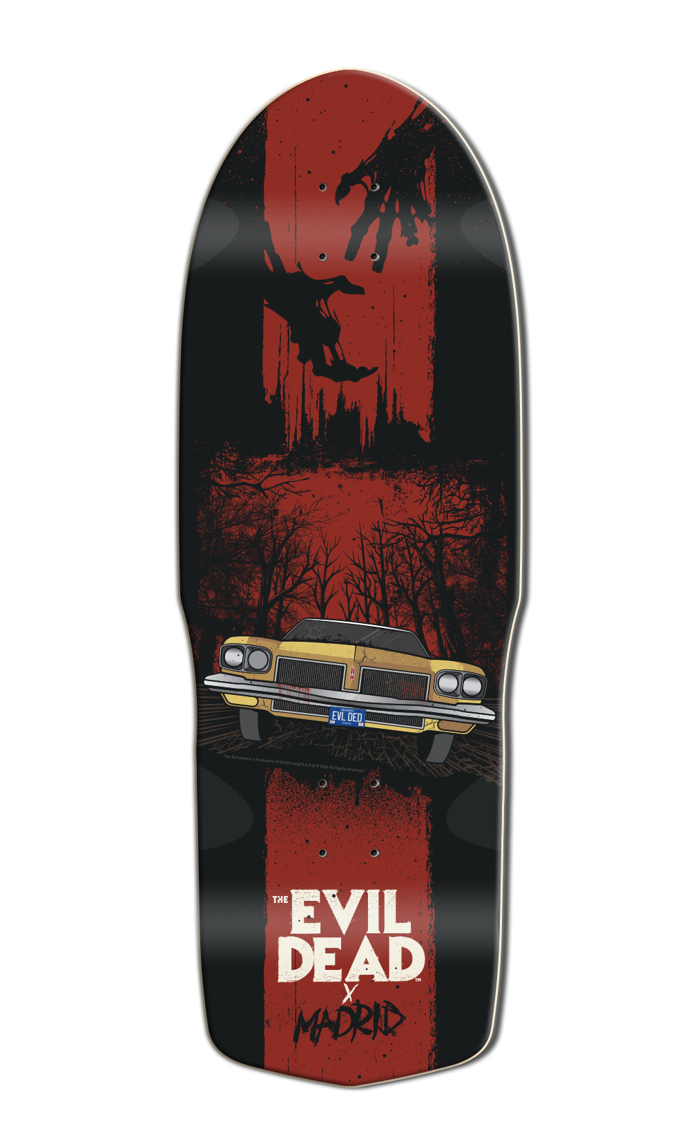 The Evil Dead X Madrid 45th Anniversary Olds 10.25" Skateboard Deck