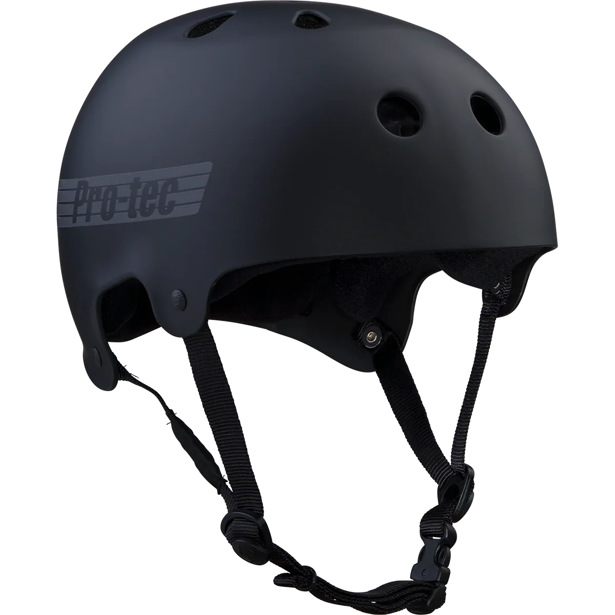 ProTec Old School Skate Matte Black Reflective Helmet