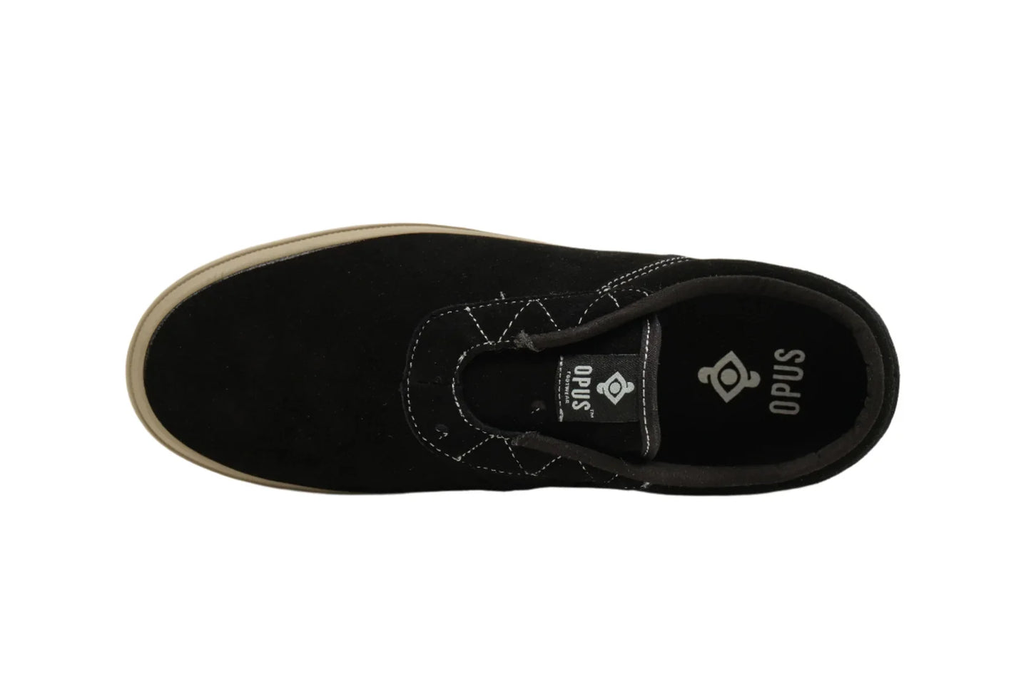 Opus Honey Slip - Vulc - Black Suede / Cream