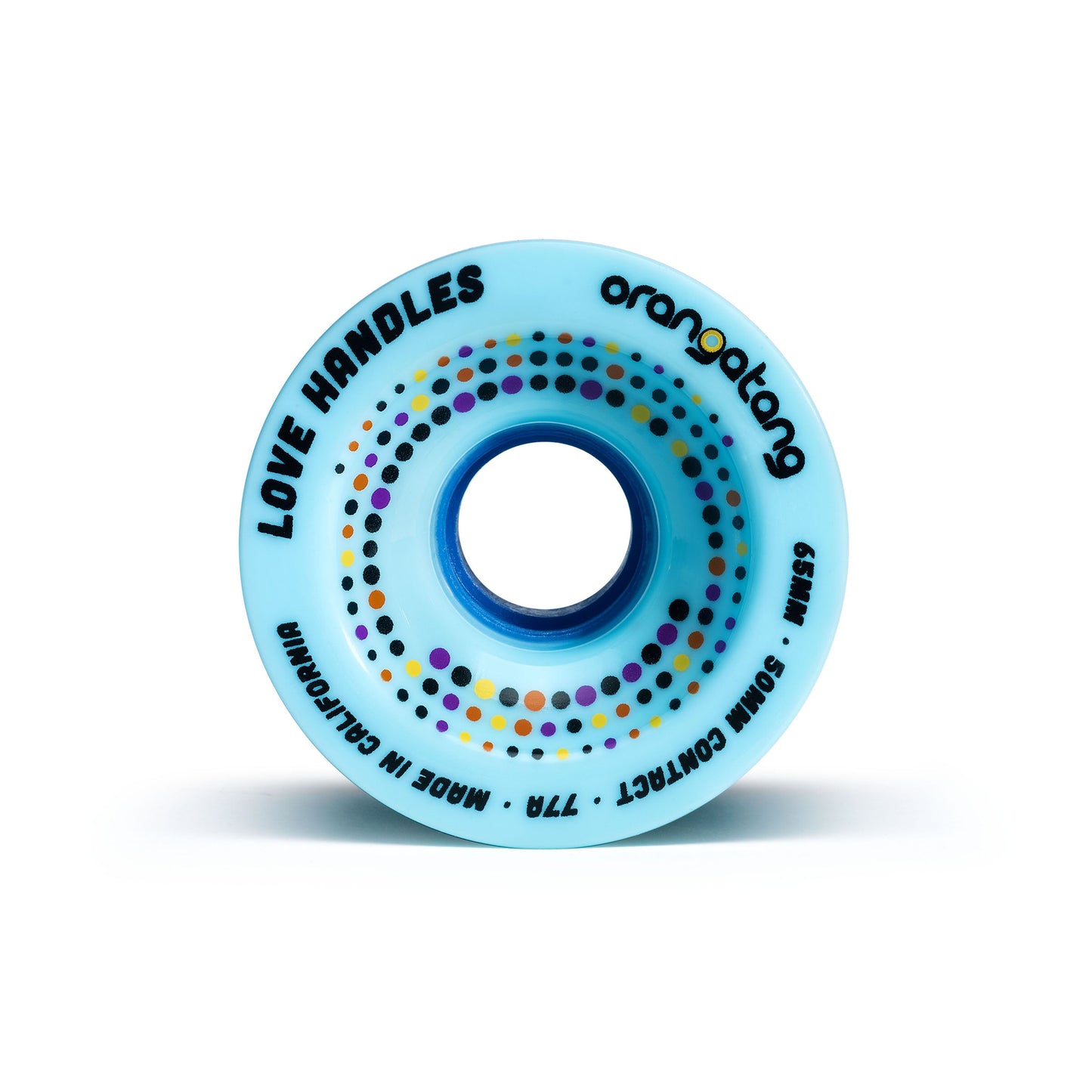 Orangatang Love Handles 65mm 77a Longboard Wheels - Blue (Set of 4) - Bow Shock Marketplace