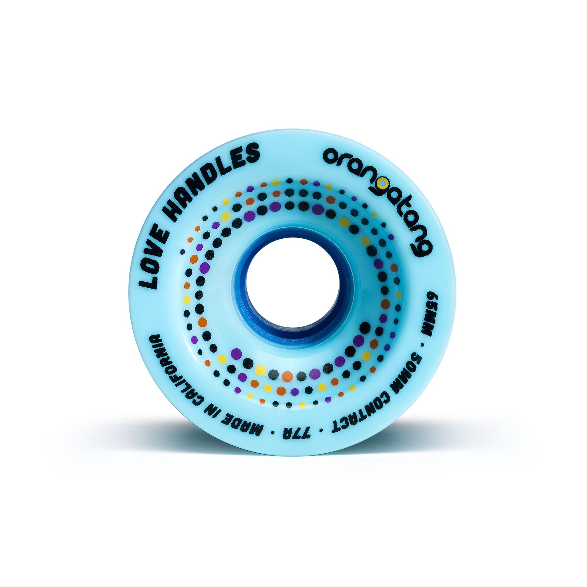 Orangatang Love Handles 65mm 77a Longboard Wheels - Blue (Set of 4) - Bow Shock Marketplace