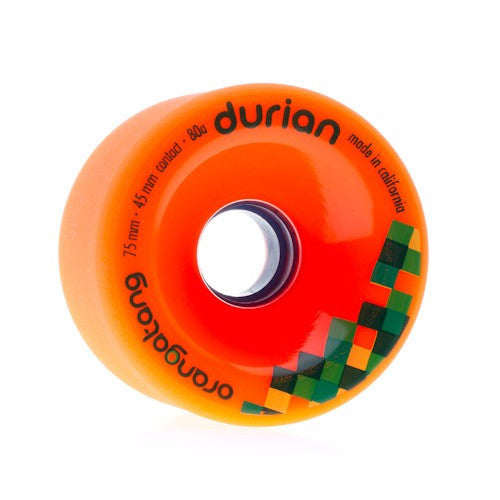 Orangatang Durian 75mm 80a orange Longboard Wheels (Set of 4) - Bow Shock Marketplace