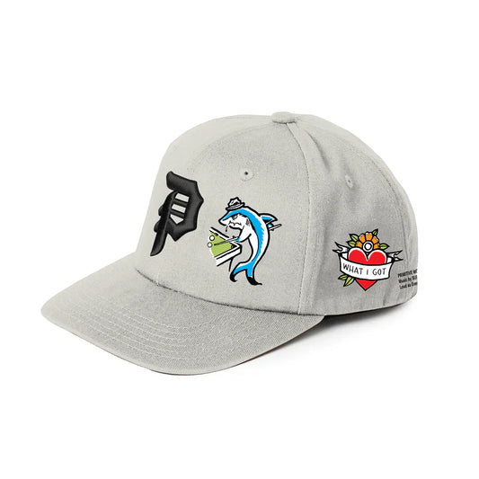 Primitive x Sublime Badfish Cream Snapback Hat