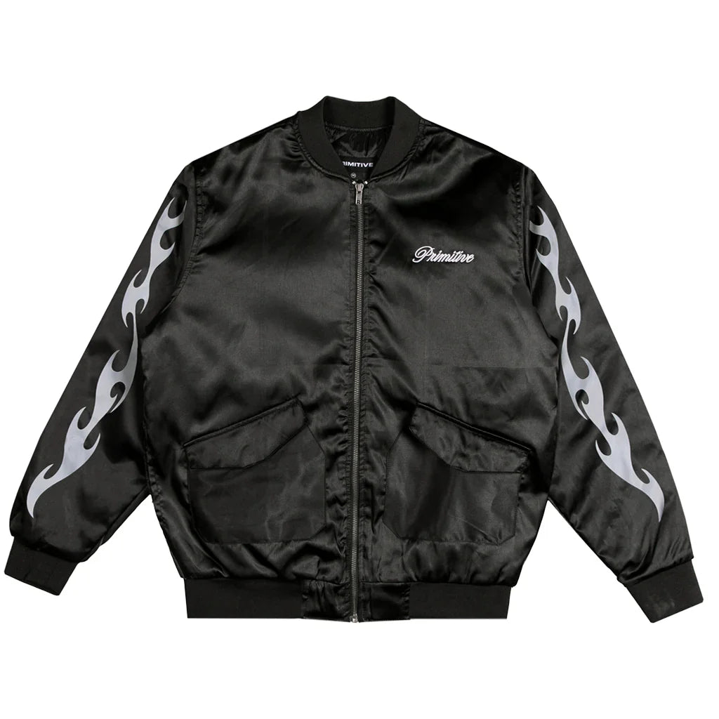 Primitive Capital Black Bomber Jacket