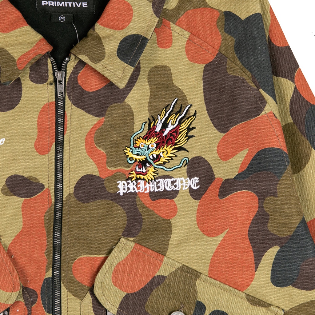 Primitive Good Time Camo Canvas Work Jacket