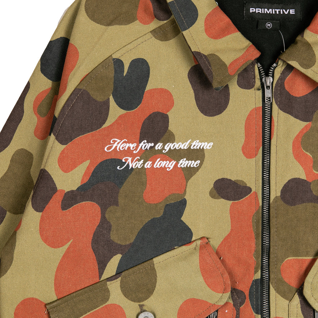 Primitive Good Time Camo Canvas Work Jacket