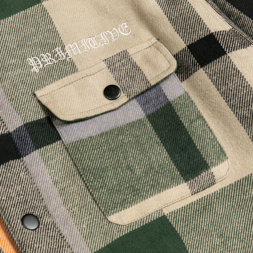 Primitive Circuit Flannel Khaki Jacket