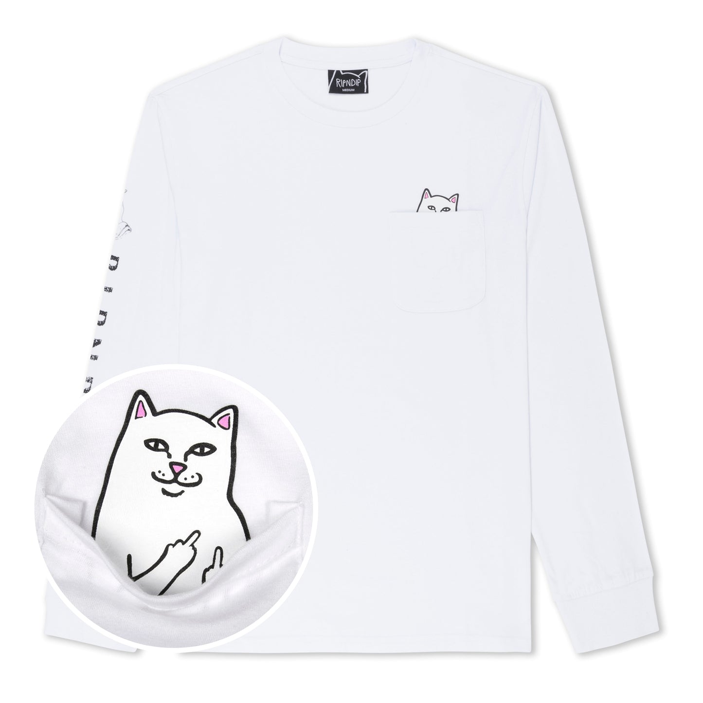 Lord Nermal L/S Pocket Tee (White)