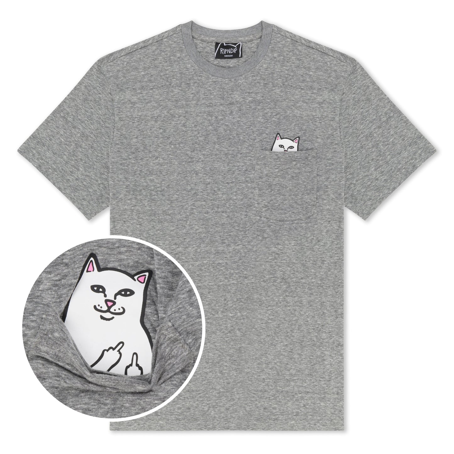 Lord Nermal Pocket Tee (Heather Grey)