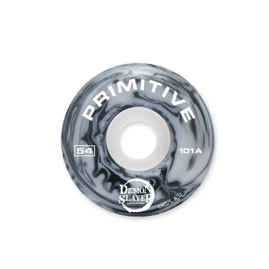 Primitive x Demon Slayer Skateboard Wheels 54mm 101a - Black/Grey (Set of 4) - Bow Shock Marketplace