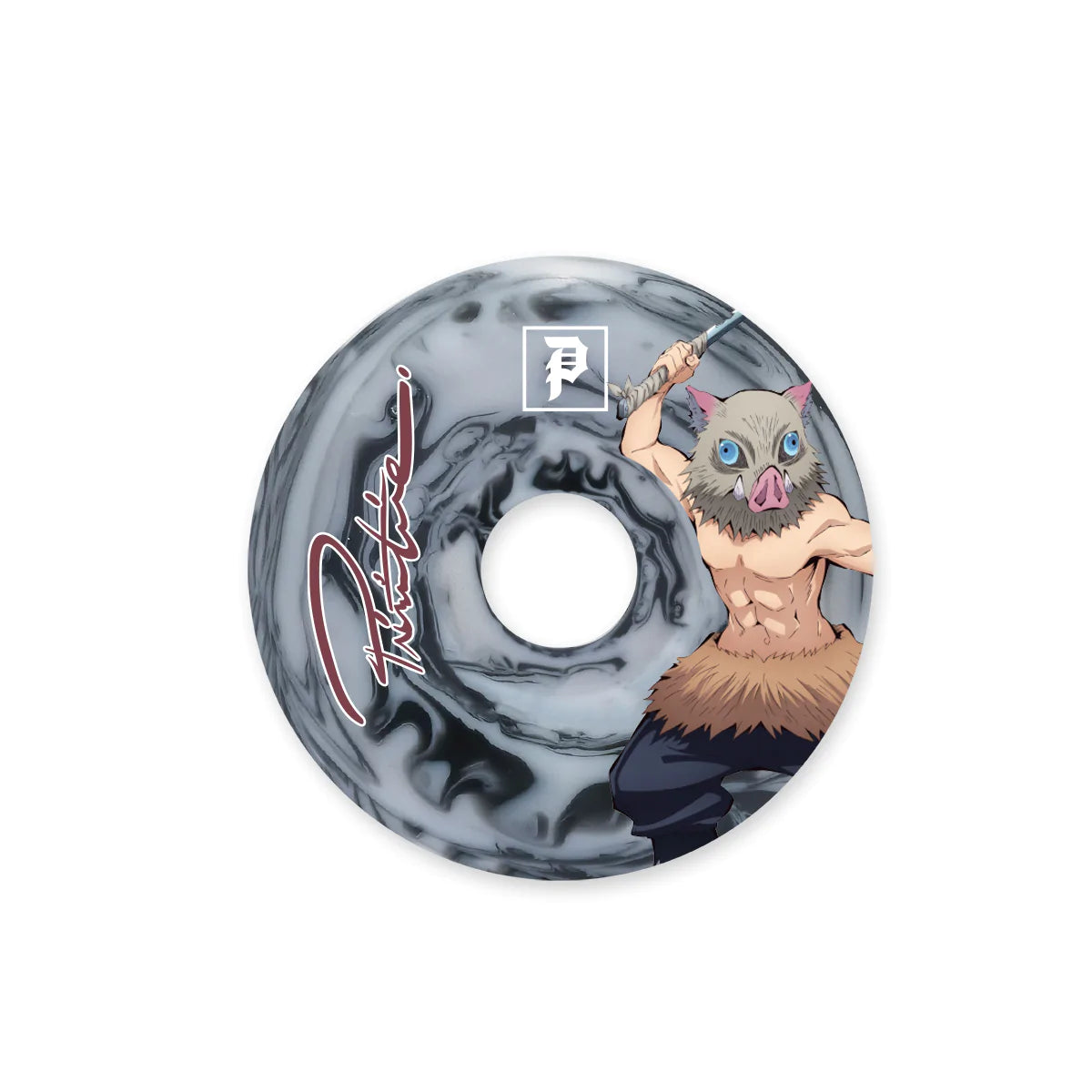 Primitive x Demon Slayer Skateboard Wheels 54mm 101a - Black/Grey (Set of 4) - Bow Shock Marketplace
