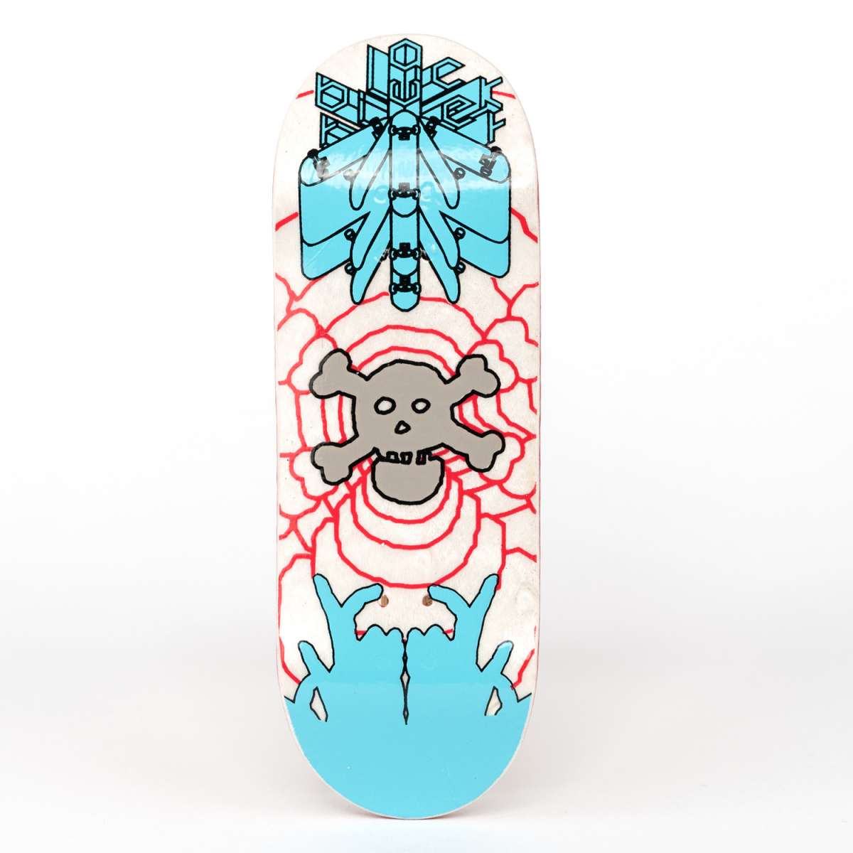 Blackriver Fingerboard "Psy Hands" white 5ply