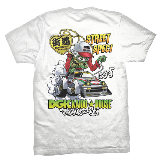 DGK x Kaido House Wide Open T-Shirt - White