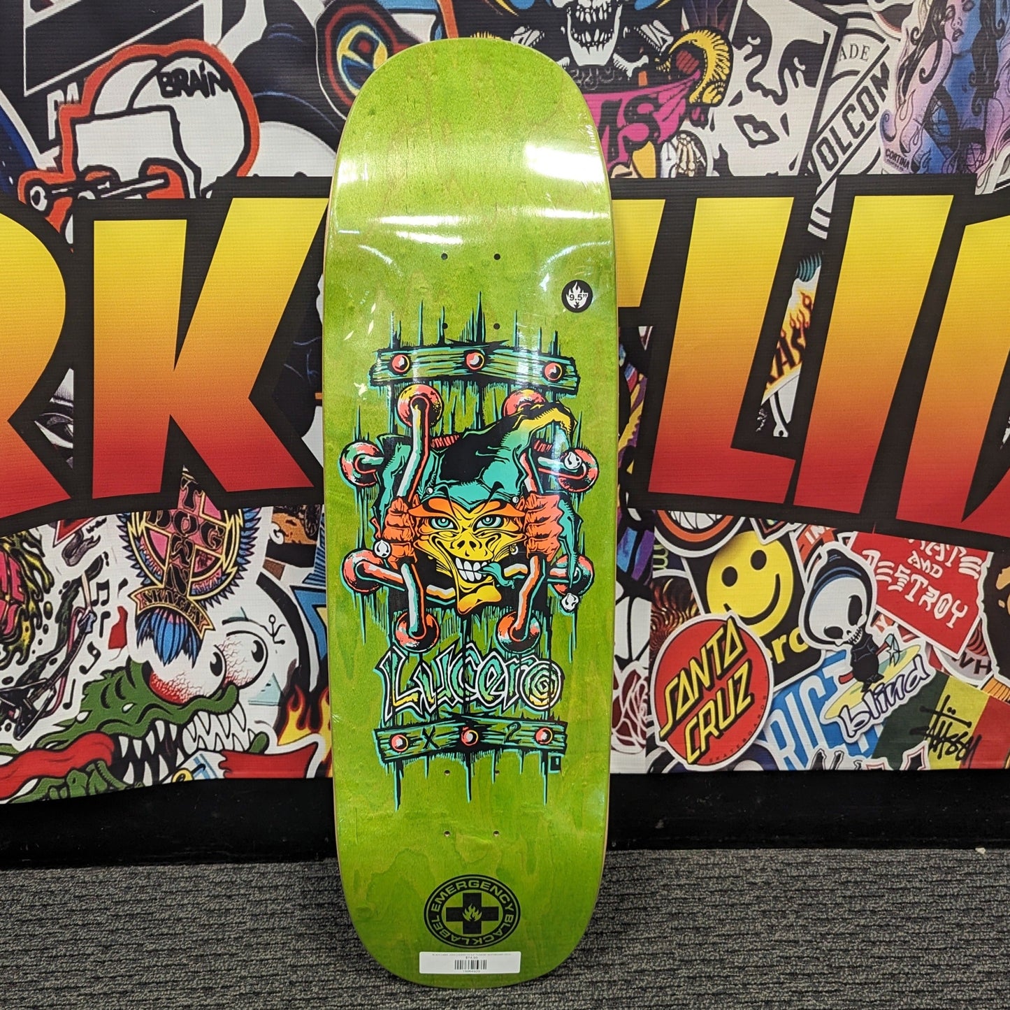 BLACK LABEL JOHN LUCERO "X2" 9.5" TUGBOAT SKATEBOARD DECK - Bow Shock Marketplace
